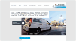 Desktop Screenshot of fliegel-textilservice.de